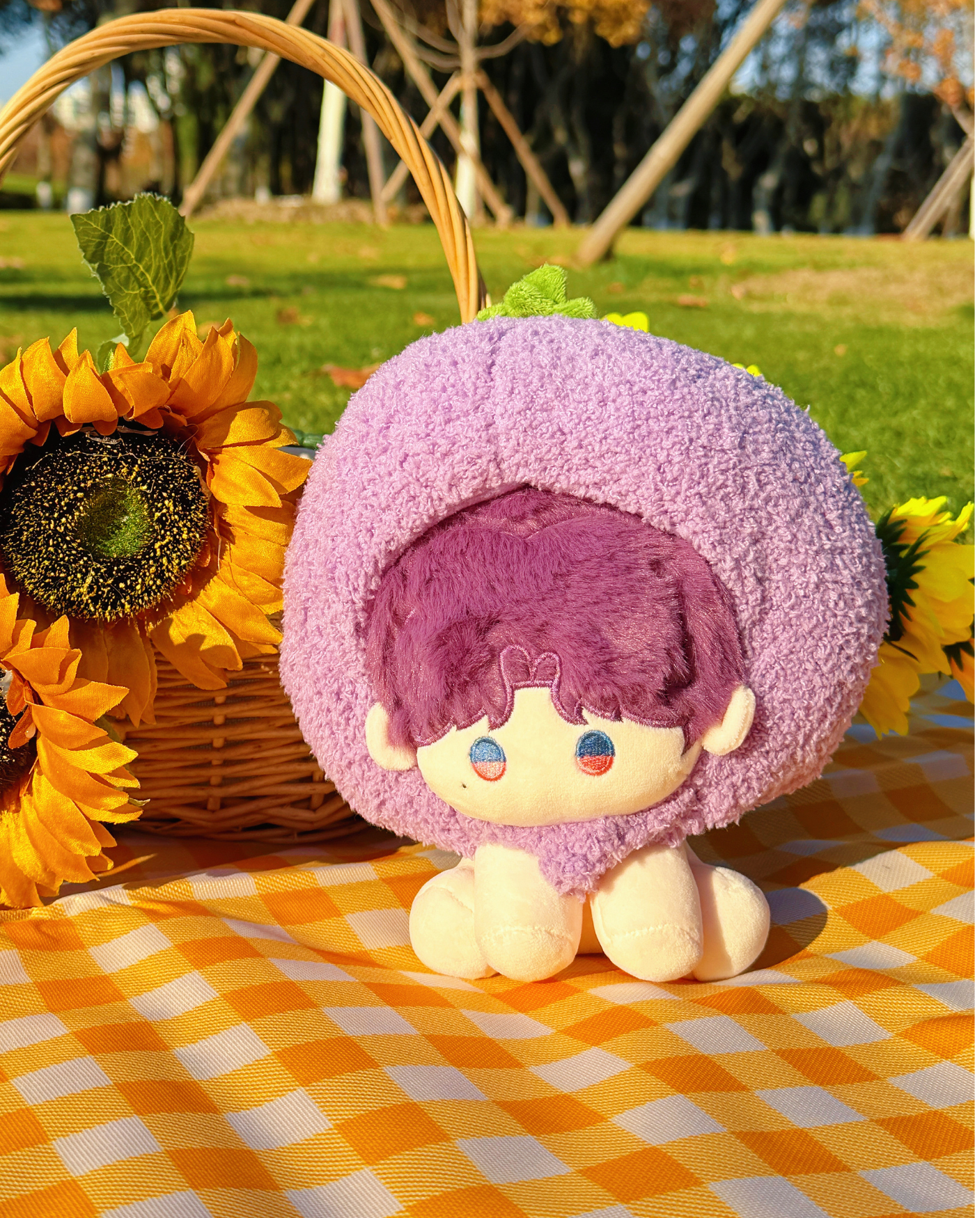 LADS - 15 cm (6 in) Sitting Plush Doll with Fruit Hood · Rafayel